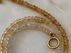 18 inch ombré gemstone necklace with yellow citrine gemstones. Gold vermeil findings. Schmuck Gold, Yellow Citrine, Citrine Gemstone, Fall Jewelry, Fall Color, Jewelry Gold, Gemstone Necklace, Gold Vermeil, Fall Colors