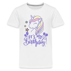 Unicorn Birthday It’s My Birthday : Unicorn Birthday Party Ideas | It's My Birthday Shirt Boy Girl: ♥ We Love Unicorns! We Love Cute Kawaii Unicorns and Rainbow Unicorns, Just was much as you do. The Perfect Birthday is a Unicorn Birthday! Happy Birthday Unicorn Designs + It's My Birthday. Happy Birthday Unicorn, Unicorn Birthday Party Ideas, It's My Birthday Shirt, Birthday Cute, Birthday Unicorn, Kawaii Unicorn, Unicorn Birthday Party, It S My Birthday, It's My Birthday