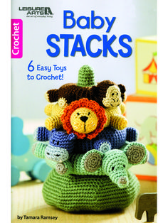 the book cover for baby stacks 6 easy toys to crochet