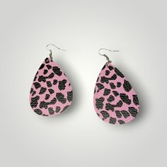 Cow Print Earrings, Cow Prints, Pink Cow Print, Retail Sales, Pink Cow, Life Is Too Short, Earrings Pink, Fun Style, Pink Earrings