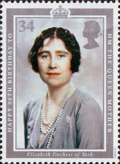 a postage stamp with a woman wearing pearls