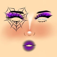 Spooky Glam Halloween Makeup, Spiderweb Makeup Looks, Halloween Makeup Inspiration Easy, Halloween Graphic Eyeliner, Spiderweb Makeup Eye, Fantasy Makeup Easy, Casual Halloween Makeup, Spiderweb Eye Makeup, Easy Halloween Eye Makeup