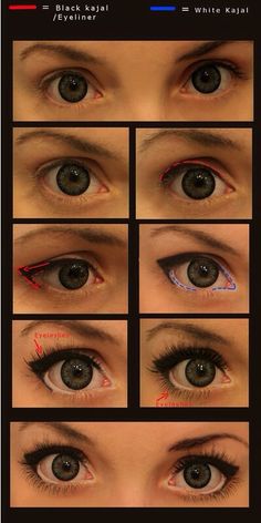 How to make eyes look bigger Cat Eyeliner Tutorial, Doe Eye Makeup, Makeup Kawaii, Makeup Anime, Makeup Cosplay, Male Anime, Anime Male