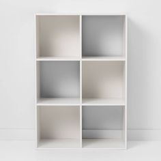 11" 6 Cube Organizer Shelf White - Room Essentials™: Modern Bookcase, Stackable, Horizontal/Vertical Display Small Room Shelves, Cube Shelf Decor Bedroom, 6 Cube Shelf, Cube Shelf Decor, Cube Organizer Ideas, White Cube Storage, Decorative Bookshelf, 4 Cube Organizer, Horizontal Bookcase