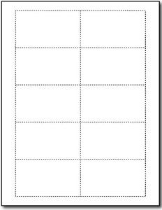 a blank card with four squares on the front and one square on the back, in white