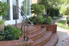 a set of stairs leading up to a house