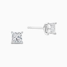 A sight to behold, these Princess-Cut Diamond Stud Earrings draw inspiration from the splendour of old-world elegance. Each ethical diamond is adorned with utmost care and attention by Ecksand's team of highly skilled craftspeople for a mesmerizing result that stays true to its promise to last forever. Post length: 11 mm approx. Backing: Butterfly push backs Princess Cut Diamond Earrings, Princess Cut Gold, Types Of Diamonds, Diamond Stud Earrings, Diamond Stud, Recycled Gold, Princess Cut Diamonds, Conflict Free Diamonds, Diamond Earrings Studs