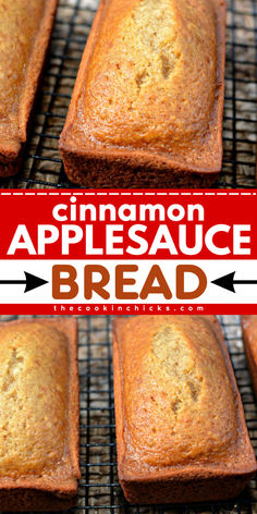 Try this Cinnamon Applesauce Bread. It's a quick bread recipe that is easy to prepare and perfect for your Christmas morning breakfast. It only requires a few ingredients and is oven ready in under 10 minutes. This moist quick bread is so tasty and can be enjoyed as holiday brunch ideas as well, together with your favorite coffee or tea. Cinnamon Applesauce Bread, Holiday Brunch Ideas, Applesauce Bread, Cinnamon Applesauce, The Cookin Chicks, Recipes With Yeast, Dessert Breads, Mini Loaves, Beautiful Bread