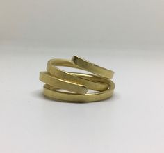 Handmade brass four in one ring. Adjustable. Contemporary style, minimalist. Hammered jewellery Double Rings, Hammered Jewelry, Brass Band, Handmade Brass, Double Ring, Lovely Ring, Brass Ring, One Ring, Style Minimalist