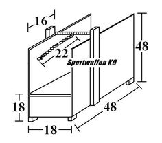 the drawing shows an open door with numbers and measurements for each section, which is drawn in