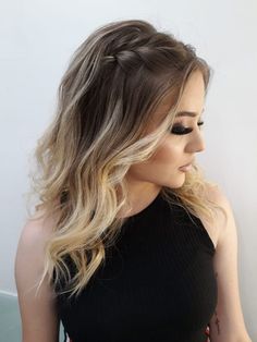 Easy Formal Hairstyles, Formal Hairstyle, Wavy Wedding Hair, Formal Hairstyles For Long Hair, Simple Bridesmaid Hair, Simple Wedding Hairstyles, Wedding Hairstyles For Long Hair, Formal Hairstyles