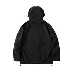 The Asymmetrical Front Pocket Gorpcore Windbreaker showcases a future-forward design with its hidden zipper closure, wind flap secured by concealed buttons, and an asymmetrical multi-pocket design. Its overall texture resembles a honeycomb, thanks to the complex fleece process, providing not just visual appeal but also tactile satisfaction. This piece is finished with a hood, premium fabric, and a slightly oversized fit, ideal for those who seek innovation and functionality in their outdoor gear Techwear Outerwear With Zipper Closure For Outdoor Activities, Modern Black Windbreaker With Pockets, Functional Solid Windbreaker With Side Pockets, Techwear Outerwear With Side Pockets For Outdoor Activities, Black Asymmetrical Zip Outerwear For Streetwear, Futuristic Outdoor Outerwear With Pockets, Techwear Style Windbreaker With Ykk Zipper For Streetwear, Hooded Outerwear With Zipper Pocket For Outdoor, Solid Windbreaker With Multiple Pockets For Streetwear