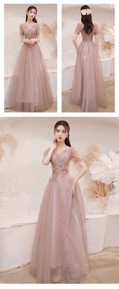 Formal Dresses Long Elegant Classy Beautiful Simple, Fairy Prom Dress Elegant, Gawon Dress Beautiful, Aesthetic Gowns Prom, Long Dress Korean Style Formal, Dress Promnight Elegant, Gown For Prom Night, Prom Night Dress Korean, Korean Dress Aesthetic