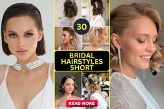 the bridal hairstyle is short and ready to be worn by any woman in the world