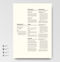 a professional resume template with no work experience on the front and back pages, it is clean