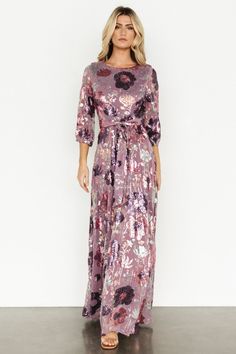 A beautiful and feminine style for any occasion! Destiny is a beautiful addition to any wardrobe! Sequin Maxi Dress For Fall, Fall Sequin Maxi Dress, Sequin 3/4 Sleeve Wedding Dress, Fitted Half Sleeve Maxi Dress For Party, Sequin Wedding Dress With 3/4 Sleeves, Sequin Maxi Dress For Spring Cocktail, Glamorous Sequin Maxi Dress For Fall, Spring Sequin Maxi Dress For Cocktail, Glamorous Fall Sequined Maxi Dress