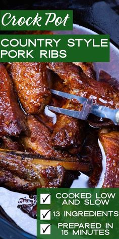 the crock pot country style pork ribs recipe