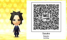 an animal crossing character next to a qr code for the game's avatar