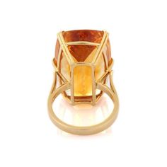 Big citrine cocktail ring in 18K gold is a perfect statement jewelry to match with every outfit of your wardrobe. It's just a simple ring and simplicity is the ultimate form of sophistication.  Citrine purges out the negative energies from our surroundings and also relationships.  Designed with prong set oval cut citrine statement solitaire ring that makes it a perfect fit to wear it on your wedding or style it with any of your basic outfit to give it a glam.  PRODUCT DETAILS :-  > Material - 18 Heritage Jewellery, Minimal Ring, Simple Ring, Citrine Ring, Citrine Gemstone, Charm Rings, Unique Gemstones, Green Amethyst, Pink Stone