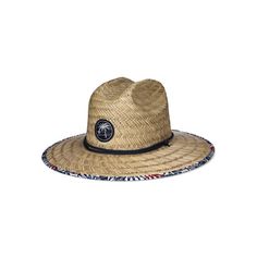 This stylish Men's Lifeguard Hat by Swiss Tech is the perfect hat to provide shade against the sun's rays. The natural straw material makes this hat lightweight and comfortable on warm summer days, and a fashionable tropical printed fabric on the under brim gives this hat a summer vibe that makes it the perfect accessory for the pool, beach, lake, or garden. The medallion gives a nod to the tropical theme, making this hat the ideal accessory for both style and comfort. One size fits most. Exclusively at Walmart. Color: Blue.  Gender: male.  Age Group: adult. Casual Short Brim Panama Hat For Pool, Casual Brimmed Panama Hat For Pool, Blue Straw Hat With Curved Brim For Pool, Blue Sun Hat For Vacation, Lightweight Blue Straw Hat For Beach, Casual Blue Straw Panama Hat, Flat Brim Toquilla Straw Hat For Pool, Blue Wide Brim Straw Hat For Pool, Casual Brimmed Straw Hat For Pool