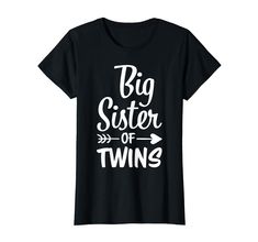 PRICES MAY VARY. Perfect gift idea for your big sister. ORDER NOW I'm going to be a big sister. Lightweight, Classic fit, Double-needle sleeve and bottom hem Big Sister T Shirt, Promoted To Big Sister, Twin Shirts, Big Sister Gifts, Sister Tshirts, Twin Boys, Big Sister, Sister Gifts, Branded T Shirts