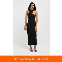 in stock Her Cut, Choker Style, Review Dresses, Evening Wear, Ankle Length, Dresses Online, Black Dress, In Store, Buy Online