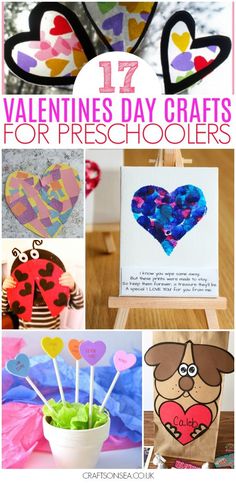 valentine's day crafts for preschoolers that are fun and easy to do with the kids