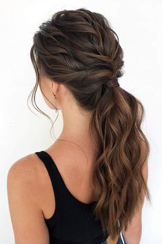 Fancy Ponytail, Hair In A Ponytail, Cute Ponytail Hairstyles, High Ponytail Hairstyles, Ponytail Hairstyles Easy, Cute Ponytails, Hairstyle Tutorials, Haircut Styles, A Ponytail