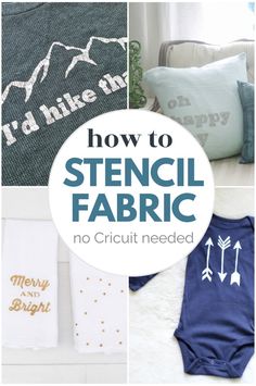 how to stencil fabric no cricut needed