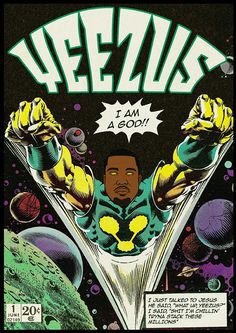 a comic book cover with an image of a man in space