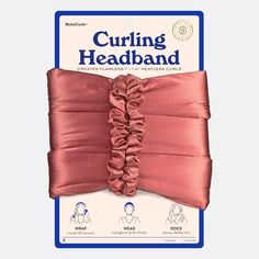 Curling Headband, Effortless Curls, Curls Without Heat, Heatless Curling, Curling Tools, Heatless Hair, Heatless Hair Curlers, Frizz Free Curls, Chic Headband