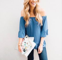 How to wear it #designhistory #daytonight #offtheshoulder #trend #style #howtowearit #styled #fashion #summer #summerfashion #summerstlye #funinthesun Trend Style, Take Me Home, Home Fashion, Fashion Summer, Ruffle Top