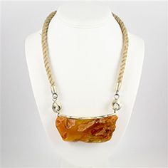 "Baltic Depths" Amber Necklace Amber Necklace Aesthetic, Polish Art, Large Beads, Big Jewelry, Diy Jewelry Inspiration, Amber Pendant, Natural Stone Jewelry, Amber Necklace, Handmade Wire Jewelry