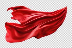 a red cloth flying in the wind on a transparent background png clipart free