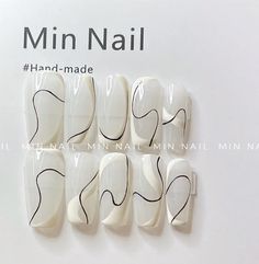 Line Nail Art, Business Nails, Fake Nails Designs, Hello Nails, Beauty Nails Design, Lines On Nails, Nail Box, Basic Nails, Pretty Gel Nails