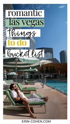 a man laying on top of a green chair next to a swimming pool