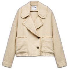 Beauty Sale, Massimo Dutti, Cropped Jacket, Short Coat, Lapel Collar, Double Breasted, Access Denied, Zara, Jackets For Women