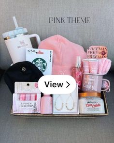 the pink theme in this box is very cute and it's perfect for any woman