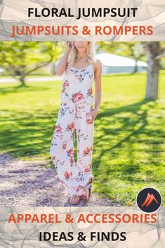 Super Comfy Floral Jumpsuit by Mounteen (White, S). Embrace the spring and summer vibes in this beautiful, sleeveless Super Comfy Floral Jumpsuit. Worldwide shipping. Visit to learn more or save to your board for later! Apparel & Accessories, Clothing, One-Pieces, Jumpsuits & Rompers Summer Jumpsuits And Rompers For Leisure, Sleeveless Summer Jumpsuits And Rompers For Leisure, Sleeveless Summer Leisure Jumpsuits And Rompers, Summer Pink Wide Leg Jumpsuits And Rompers, Pink Wide Leg Jumpsuits And Rompers For Summer, Trendy Wide Leg Jumpsuits And Rompers For Vacation, Trendy Wide-leg Jumpsuits And Rompers For Vacation, Trendy Wide-leg Jumpsuits For Vacation, Casual Beach Jumpsuits And Rompers For Spring