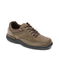 Rockport-Eureka Walking Shoe The Rockport Eureka leather oxford is comfortable and can be worn with jeans or slacks for a polished, casual look. So lace-up and go guys, knowing that this shoe will keep your feet feeling relaxed all day long. Casual Oxfords With Rubber Sole, Business Casual Lace-up Shoes With Cushioned Footbed, Casual Oxford Lace-up Shoes With Leather Sole, Casual Round Toe Lace-up Shoes For Business Casual, Casual Lace-up Shoes With Round Toe For Business Casual, Casual Wingtip Lace-up Business Shoes, Brown Casual Lace-up Shoes For Business Casual, Casual Brown Lace-up Shoes For Business Casual, Casual Oxford Lace-up Shoes For Derby