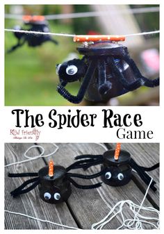 the spider race game is fun for kids to play with