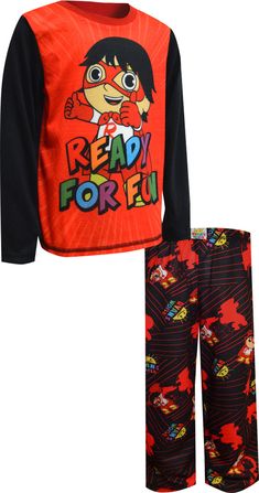 Does your son enjoy watching toy reviews on Ryan's World? These are just the pajamas you have been waiting to unbox! These 100% polyester pajamas for boys feature internet star Ryan dressed as a superhero. The pants have an all-over print that mirrors the design on the top. A-dorable! XS=4/5, S=6/7, M=8. Polyester Pajamas, Fun Pajamas, Sonic Birthday Cake, Pajamas For Boys, Ryan Toys, Baby Shower Games Unique, Sonic Birthday, Best Pajamas, Boys Pajamas