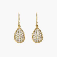 Elevate your elegance with the Leah Crystal Teardrop Earrings, blending chic sophistication with radiant beauty. These exquisite earrings feature shimmering teardrop accents designed to catch the light and enhance any outfit. Ideal for any occasion, they add a touch of timeless glamour with every wear. 18k gold over sterling silver Cubic Zirconia Our gold covering on silver is a thick layer of 18k solid gold on sterling silver meaning it will last longer. You get the look and feel of gold jewelr Elegant Gold Cluster Earrings With Pave Setting, Elegant Teardrop Drop Earrings For Pierced Ears, Formal Teardrop Pendant Earrings, Luxury Cubic Zirconia Teardrop Earrings, Elegant Teardrop Diamond Earrings With Accents, Elegant Teardrop Diamond Earrings With Diamond Accents, Evening Pearl Drop Teardrop Earrings, Elegant Teardrop Pendant Earrings For Pierced Ears, Elegant Teardrop Pendant Earrings