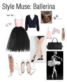 a collage of different types of clothing and accessories with text that reads style muse ballerina