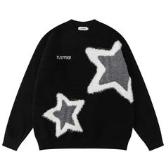 Knitted Patterns, Star Clothing, Round Neck Sweater, Star Sweater, Acrylic Fiber, Boys Sweaters, Round Neck Sweaters, Knitted Sweater, Haiti