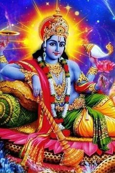 Krishna Gita, Vishnu Lord, Vishnu God, Gud Morning Images, Hari Om