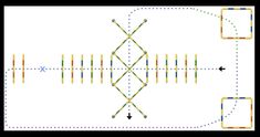 the diagram shows an array of lines that are connected to each other, with arrows pointing in different directions