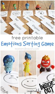 free printable emotions sorting game for kids