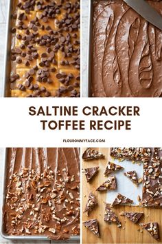 saltine cracker toffe recipe with chocolate and nuts