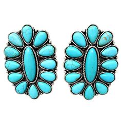 PRICES MAY VARY. Western Turquoise Oval Post Earrings Squash Blossom Boho Colors may vary due to lighting Lead and Nickel Compliant 1.5 Inch Long Squash Blossom Western Turquoise Oval Post Earrings Squash Blossom Boho Squash Blossom Jewelry, Boho Colors, Western Turquoise, Earrings Western, Gothic Chokers, Long Gold Earrings, Womens Earrings Studs, Opal Earrings Stud, Opal Studs